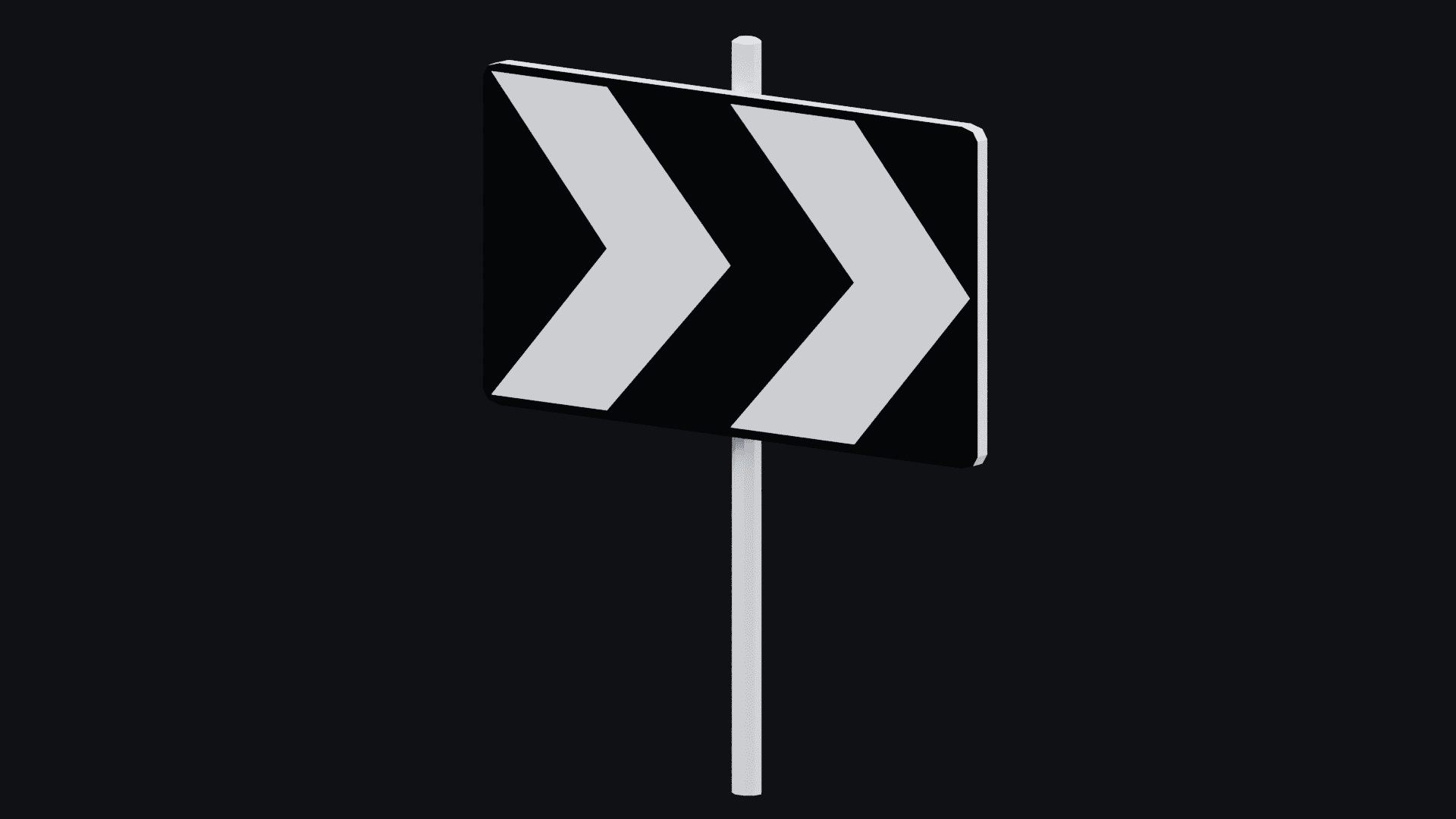 Low Poly Road Props Pack – Traffic Barriers, Signs & Construction Assets - 3D Model Thumbnail 12