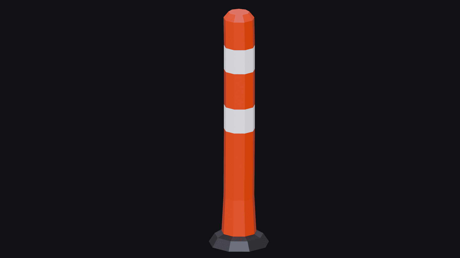 Low Poly Road Props Pack – Traffic Barriers, Signs & Construction Assets - 3D Model Thumbnail 7